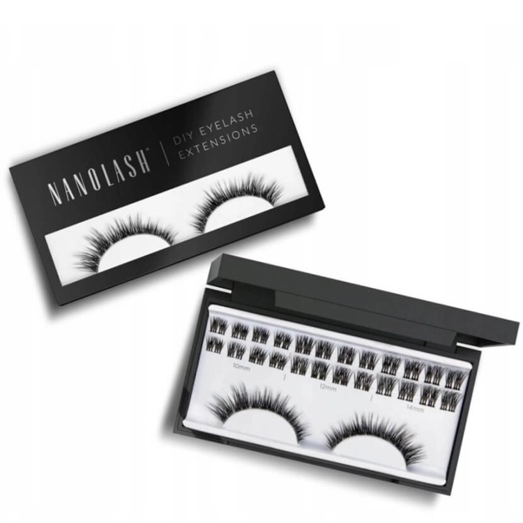 Nanolash diy eyelash extension Rzęsy bondingowe w kępkach 36szt heartbreaker black.jpg