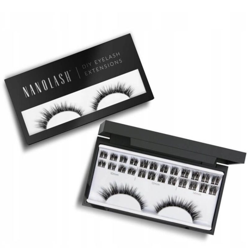 Nanolash diy eyelash extension Rzęsy bondingowe w kępkach 36szt heartbreaker black.jpg