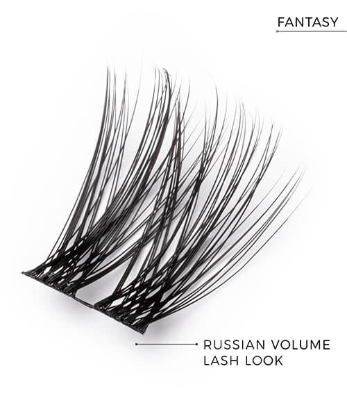 Nanolash diy eyelash extensions Rzęsy bondingowe w kępkach 36szt fantasy black.jpg