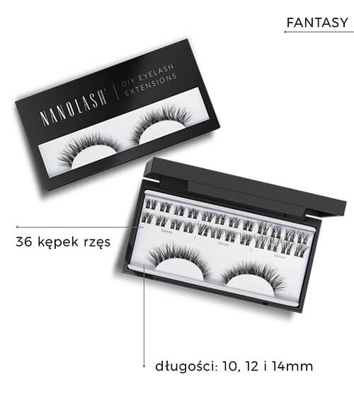 Nanolash diy eyelash extensions Rzęsy bondingowe w kępkach 36szt fantasy black.jpg