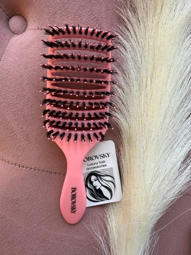 Borovsky dolly pink Szczotka do rozczesywania włosów.jpg