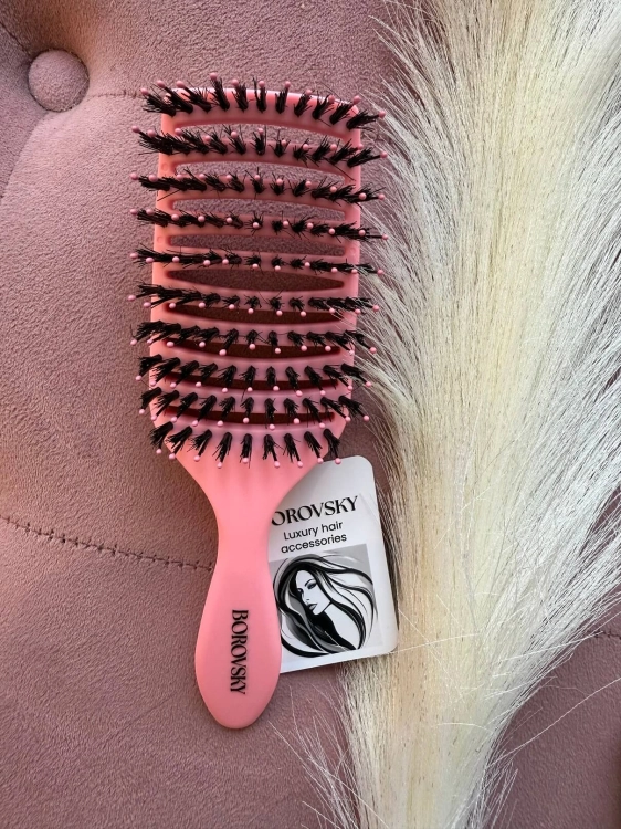 Borovsky dolly pink Szczotka do rozczesywania włosów.jpg
