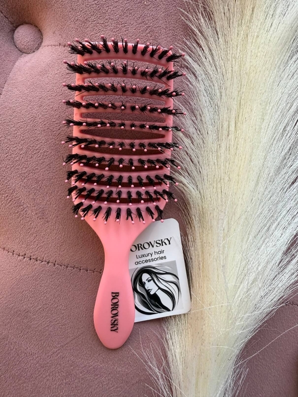 Borovsky dolly pink Szczotka do rozczesywania włosów.jpg