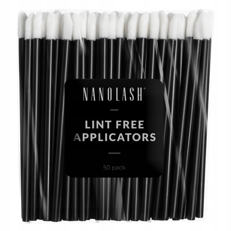 Nanolash lint free Welurowe aplikatory do rzęs i brwi 50 szt.jpg