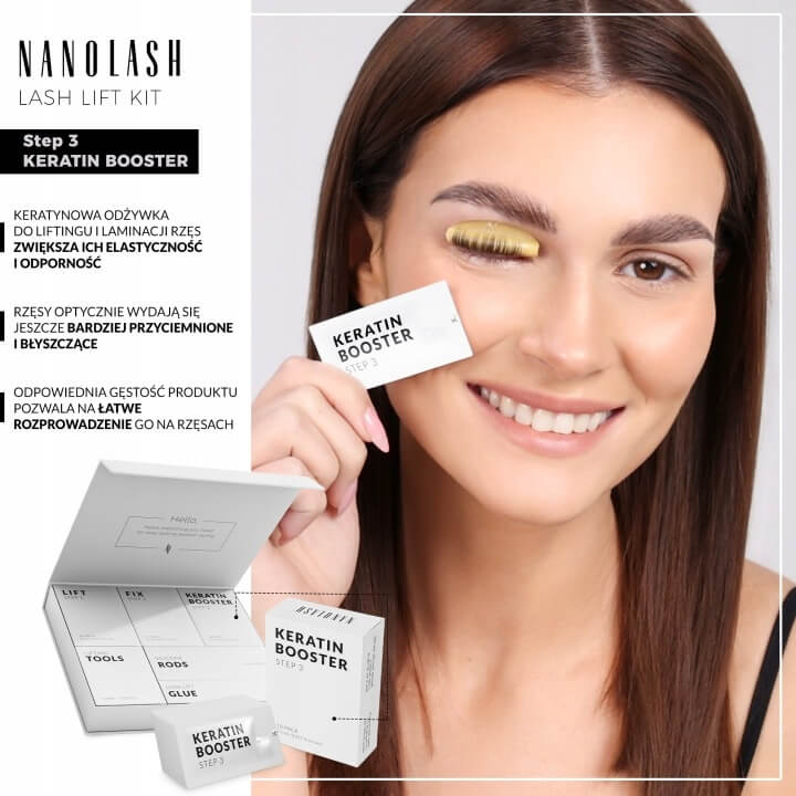 Nanolash keratin booster step 3 Odżywka keratynowa do liftingu i laminacji rzęs 10 saszetek.jpg