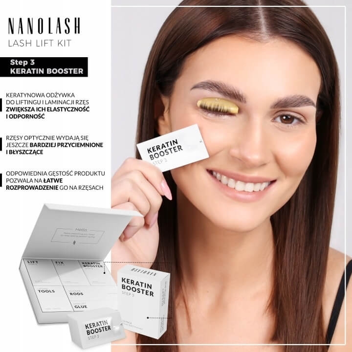 Nanolash keratin booster step 3 Odżywka keratynowa do liftingu i laminacji rzęs 10 saszetek.jpg