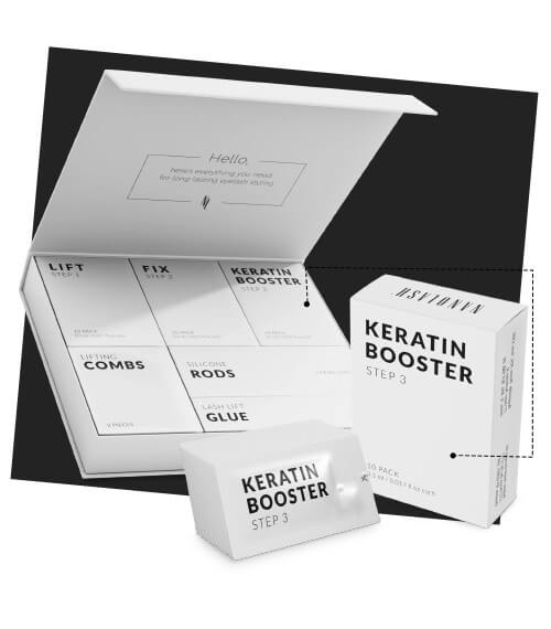 Nanolash keratin booster step 3 Odżywka keratynowa do liftingu i laminacji rzęs 10 saszetek.jpg