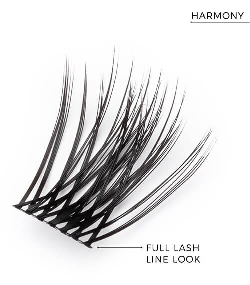 Nanolash pre-glued lashes Rzęsy kępki samoprzylepne 36 szt harmony black.jpg