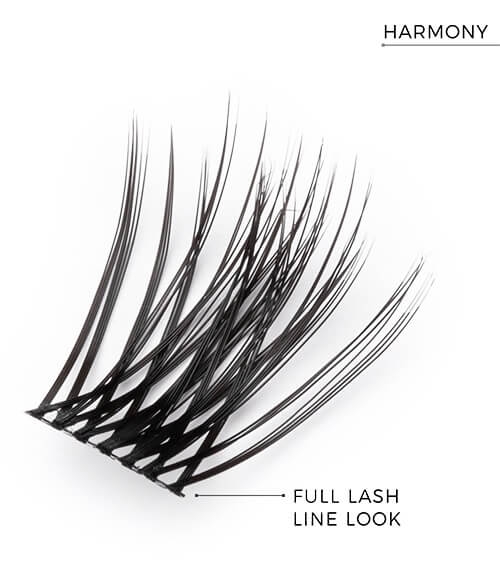 Nanolash pre-glued lashes Rzęsy kępki samoprzylepne 36 szt harmony black.jpg