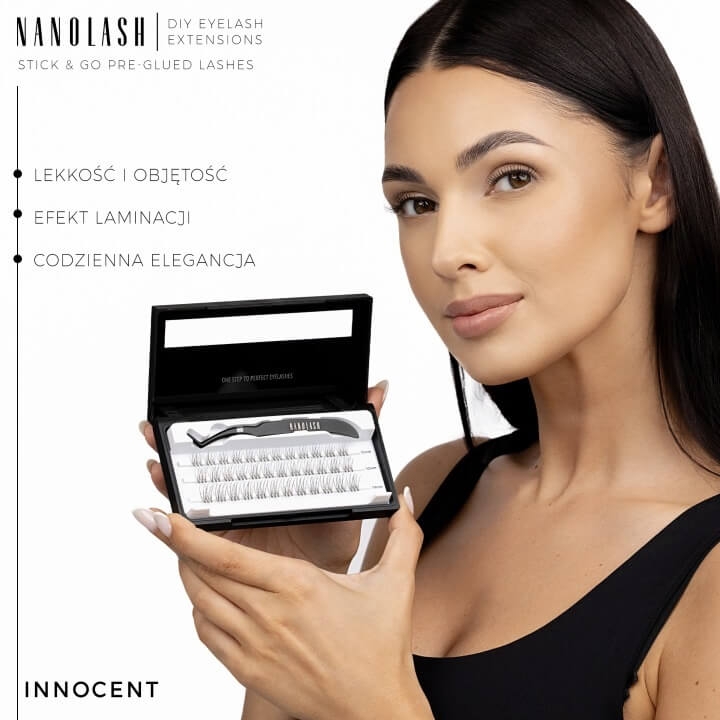 Nanolash pre-glued lashes Rzęsy kępki samoprzylepne 36 szt innocent black.jpg