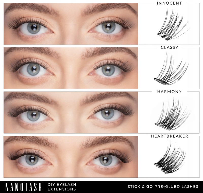 Nanolash pre-glued lashes Rzęsy kępki samoprzylepne 36 szt.jpg