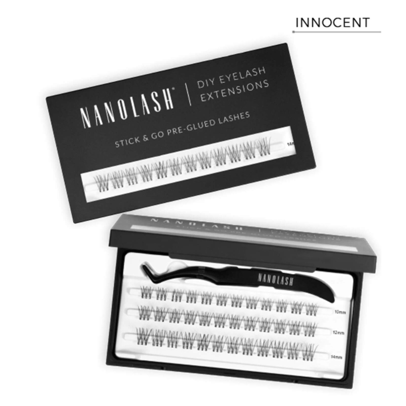 Nanolash pre-glued lashes Rzęsy kępki samoprzylepne 36 szt innocent black.jpg