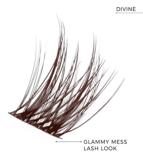 Nanolash diy eyelash extensions Rzęsy bondingowe w kępkach 36 szt divine brown.jpg