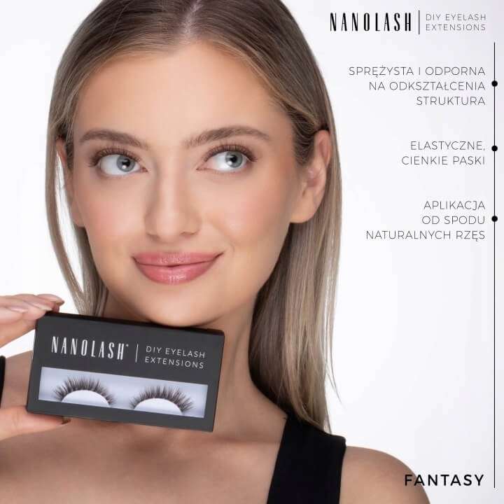 Nanolash diy eyelash extensions Rzęsy bondingowe w kępkach 36 szt fantasy brown.jpg