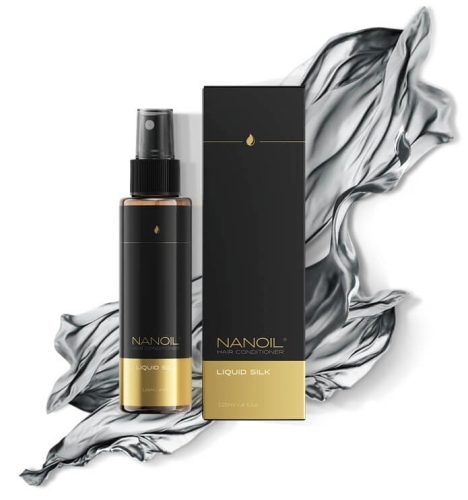 Nanoil liquid silk Wygładzająca odżywka z płynnym jedwabiem bez spłukiwania 125ml