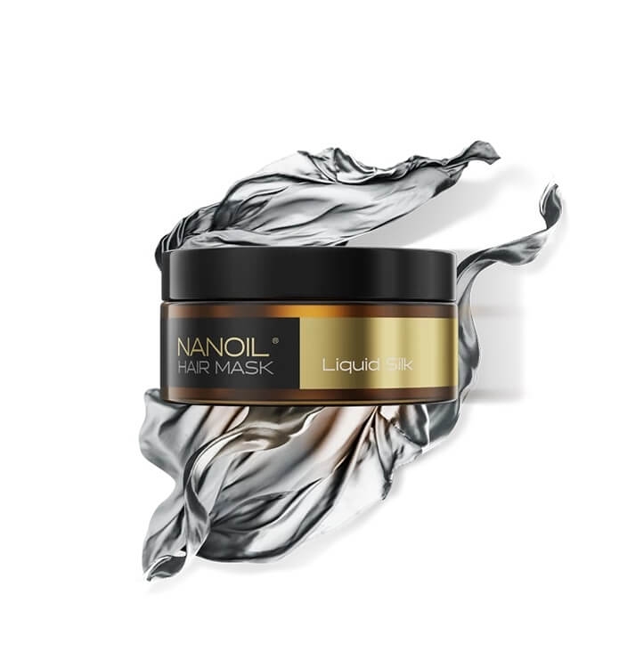 Nanoil liquid silk Maska regenerująco-wygładzająca z jedwabiem do włosów zniszczonych 300ml.jpg