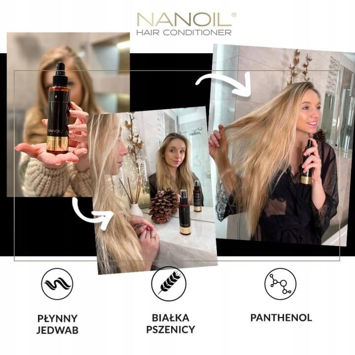 Nanoil liquid silk Wygładzająca odżywka z płynnym jedwabiem bez spłukiwania 125ml.jpg