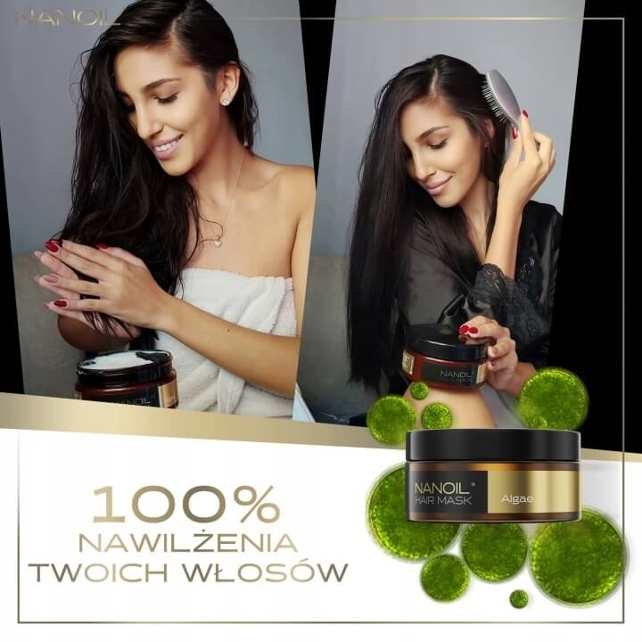 Nanoil algae Maska nawilżająca do włosów z algami 300ml.jpg