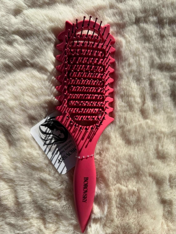 Borovsky hot pink Szczotka do włosów kręconych.jpg