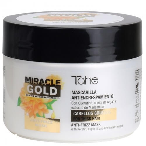 Tahe miracle gold anti frizz Wygładzająca maska do włosów grubych 300ml