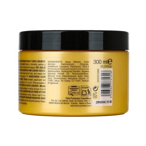 Tahe gold Maska z aktywną keratyną i płynnym złotem 300ml.jpg