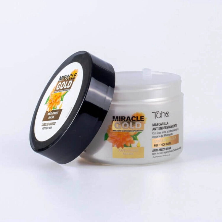 Tahe miracle gold anti frizz Wygładzająca maska do włosów grubych 300ml.jpg