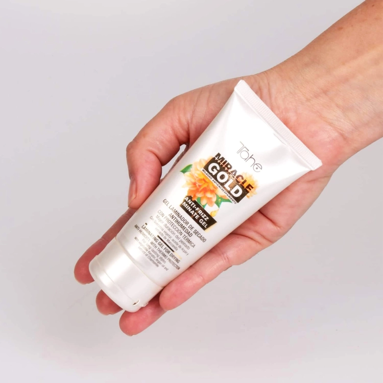 Tahe miracle gold anti frizz Żel do laminowania przeciw puszeniu się włosów 50ml.jpg