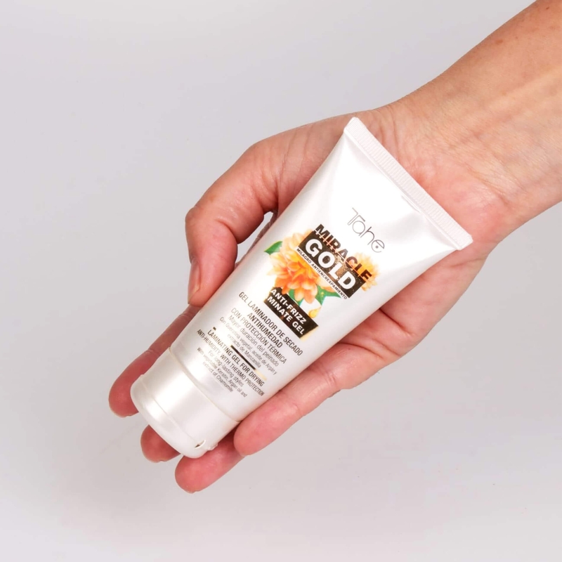 Tahe miracle gold anti frizz Żel do laminowania przeciw puszeniu się włosów 50ml.jpg