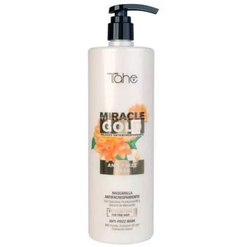 Tahe miracle gold anti frizz Wygładzająca maska do włosów cienkich 1000ml