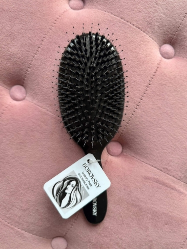 Borovsky Szczotka do rozczesywania włosie dzika i nylon black.jpg