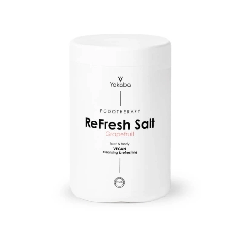 Yokaba podotherapy refresh Myjąco odświeżająca sól do kąpieli  grapefruit 1000g