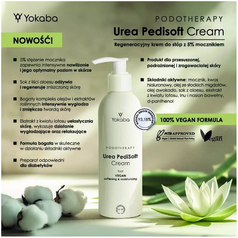 Yokaba podotherapy urea pedi soft Krem do stóp z mocznikiem 240ml.jpg