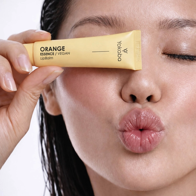 Yokaba orange lip balm Balsam do ust o zapachu pomarańczy 15ml.jpg