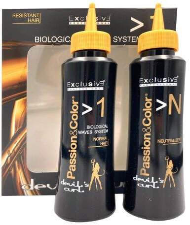 Exclusive devils curl Trwała ondulacja bez amoniaku No.1 włosy farbowane