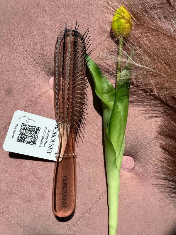 Scalp Brush Borovsky Coffe Latte Szczotka do skóry głowy włosy cienkie i delikatne.jpg