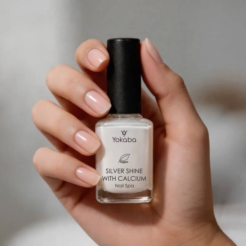 Yokaba Nail spa silver conditioner Mleczna odżywka do paznokci perłowa.jpg