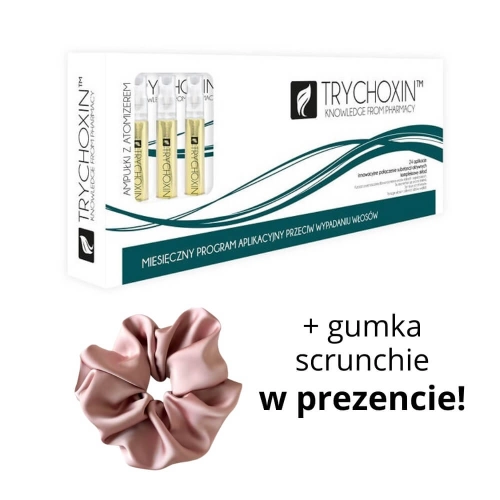 TRYCHOXIN - Ampułki przeciw wypadaniu włosów + gumka scrunchie