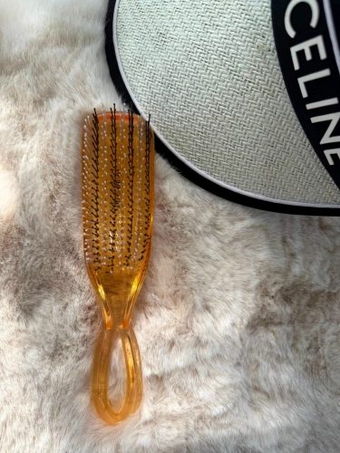 Scalp Brush Borovsky Peach Szczotka do pielęgnacji włosów i skóry głowy