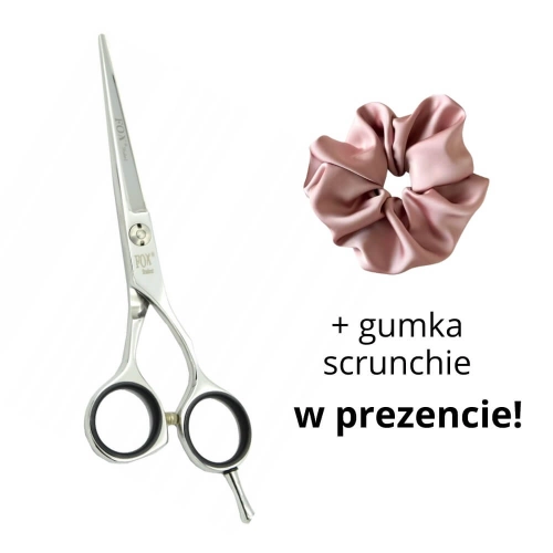 FOX nożyczki STUDENT 5,5'' + scrunchie