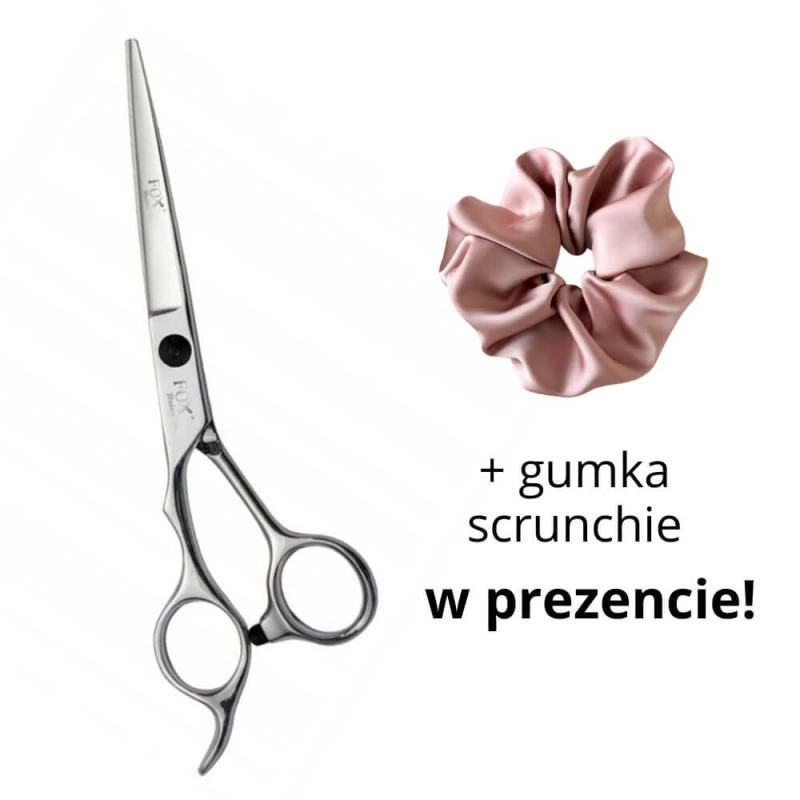 Fox student pro nożyczki fryzjerskie 5,5" + scrunchie.jpg