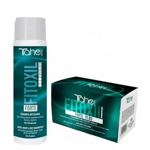 Tahe tricology fitoxil forte plus Zestaw przeciw wypadaniu włosów Szampon 300ml Ampułki 6x10ml
