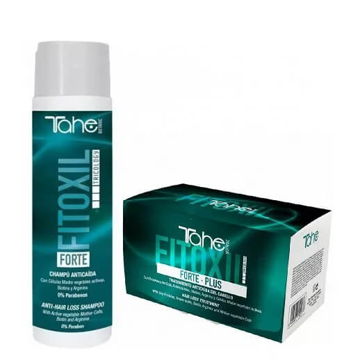 Tahe tricology fitoxil forte Zestaw przeciw wypadaniu włosów Szampon 300ml Ampułki 6x10ml