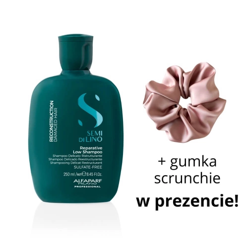 ALFAPARF SDL RECONSTRUCTION - Szampon do włosów zniszczonych 250ml + scrunchie