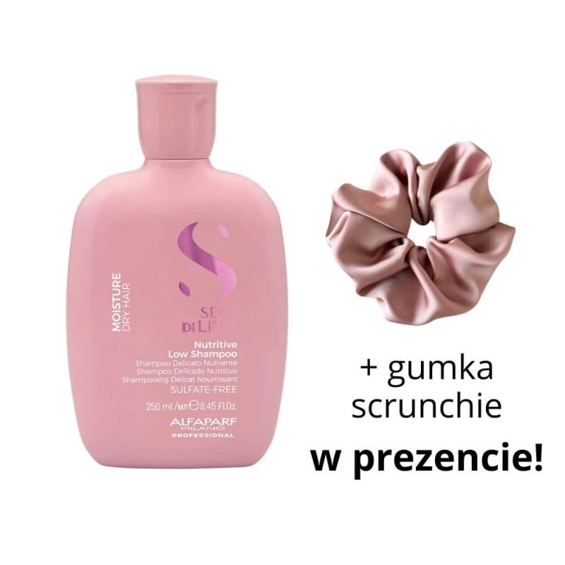 Alfaparf sdl moisture nutritive Szampon nawilżający do włosów suchych 250ml + scrunchie.jpg