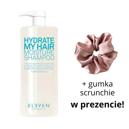 Eleven australia hydrate my hair Szampon nawilżający 960ml + scrunchie