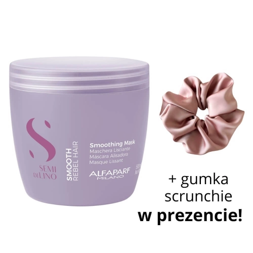 ALFAPARF SDL SMOOTH - Maska wygładzająca do włosów 500ml + scrunchie