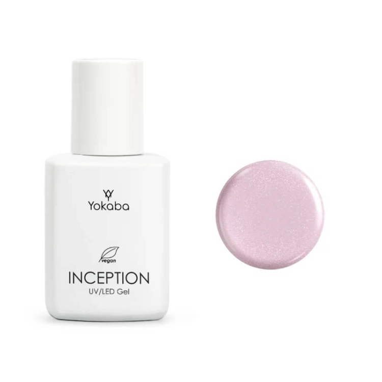 Yokaba inception Samopoziomujący żel do paznokci z pędzelkiem 18 pink daimond 30ml.jpg