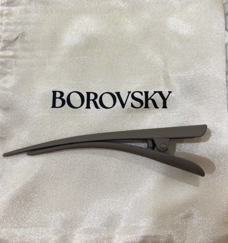 Borovsky Klips do włosów brązowy 1 sztuka
