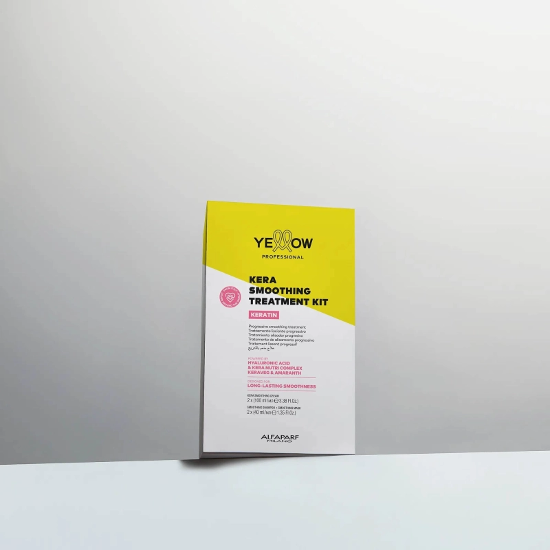 Yellow keratin smoothing treatment kit Zestaw do wygładzania włosów.jpg