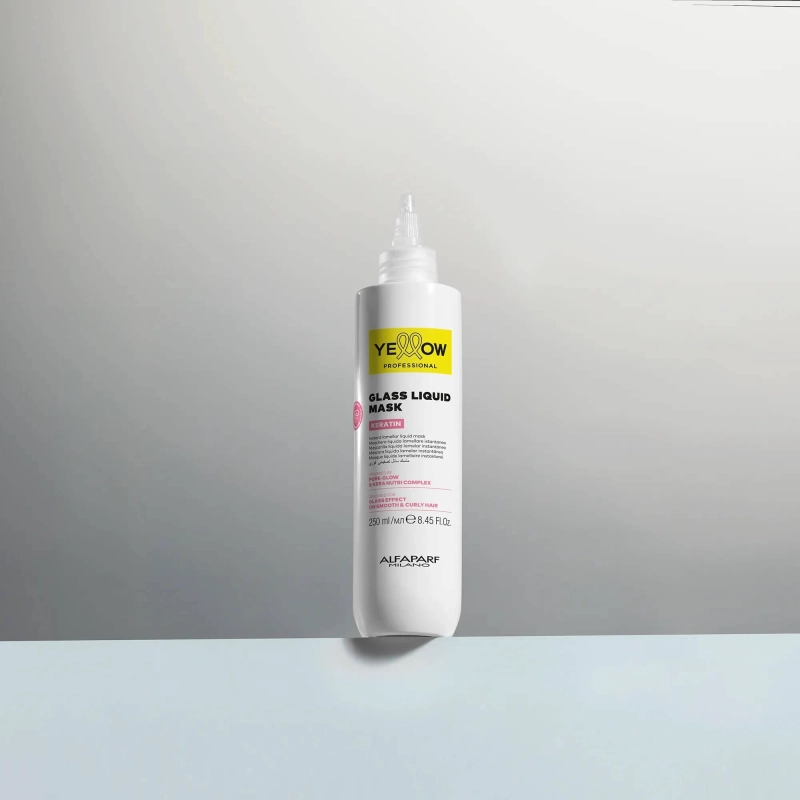 Yellow glass liquid Maska wygładzająca do włosów płynie 250ml.jpg